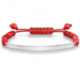 бижутерия,thomas,sabo,a003081410l21,bracelet,red,(red,silver)
