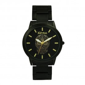 часовник,часовници,xtress,xna1034,02,watch,golden,(black,or,skull)