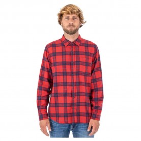Риза с дълъг ръкав Hurley Portland Organic long sleeve shirt - Red (Royal Red) риза,с,дълъг,ръкав,дамски,ризи,мъжки,ризи,hurley,portland,organic,long,sleeve,shirt,red,(royal,red)