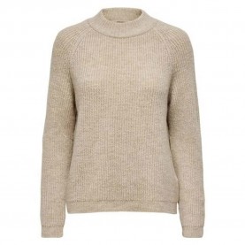 блуза,дамски,пуловери,дамски,плетени,дрехи,only,carmakoma,jade,sweater,beige,(whitecap,gray,detail,white,melange)