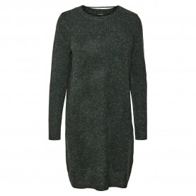 рокля,дамски,поли,и,рокли,vero,moda,doffy,long,sleeve,dress,grey,(pine,grove,detail,melange)