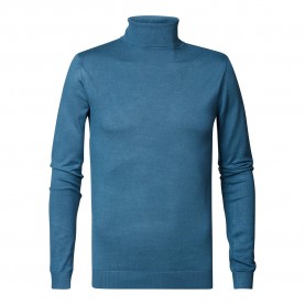 блуза,мъжки,пуловери,petrol,industries,m,3020,kwc002,high,neck,sweater,blue