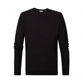 блуза,мъжки,пуловери,petrol,industries,m,3020,kwr233,round,neck,sweater,black