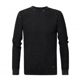 блуза,мъжки,пуловери,petrol,industries,m,3020,kwr235,round,neck,sweater,black