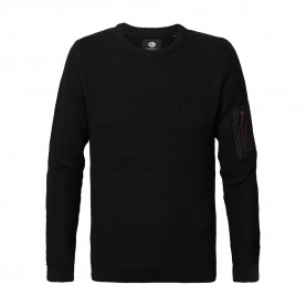 блуза,мъжки,пуловери,petrol,industries,m,3020,kwr240,round,neck,sweater,black