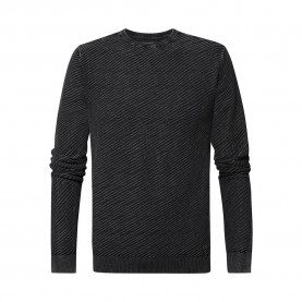 блуза,мъжки,пуловери,petrol,industries,m,3020,kwr256,round,neck,sweater,grey