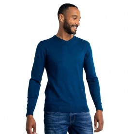 блуза,мъжки,пуловери,petrol,industries,m,3020,kwv002,v,neck,sweater,blue