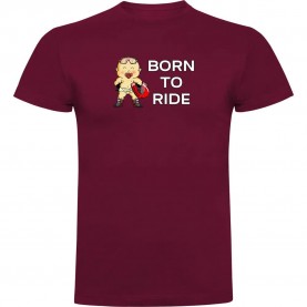 Тениска Kruskis Born To Ride short sleeve T-shirt - Red (Dark Red) тениска,мъжки,тениски,kruskis,born,to,ride,short,sleeve,t,shirt,red,(dark,red)