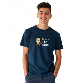 Тениска Kruskis Born To Ride short sleeve T-shirt - Blue (Denim Blue) тениска,мъжки,тениски,kruskis,born,to,ride,short,sleeve,t,shirt,blue,(denim,blue)