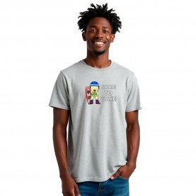 Тениска Kruskis Born To Wake short sleeve T-shirt - Grey (Heather Grey) тениска,мъжки,тениски,kruskis,born,to,wake,short,sleeve,t,shirt,grey,(heather,grey)