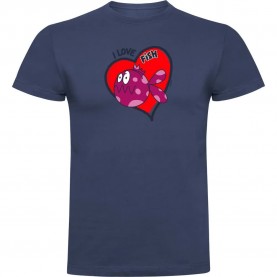 тениска,мъжки,тениски,kruskis,i,love,fish,short,sleeve,t,shirt,denim,blue,(blue)