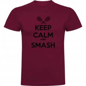 тениска,мъжки,тениски,kruskis,keep,calm,and,smash,short,sleeve,t,shirt,dark,red,(purple)
