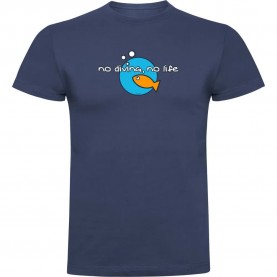 тениска,мъжки,тениски,kruskis,no,diving,no,life,short,sleeve,t,shirt,denim,blue,(blue)