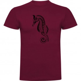 тениска,мъжки,тениски,kruskis,seahorse,tribal,short,sleeve,t,shirt,dark,red,(red)