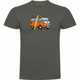 тениска,мъжки,тениски,kruskis,surf,hippie,van,surf,short,sleeve,t,shirt,green,(dark,army,green)
