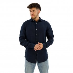 риза,с,дълъг,ръкав,мъжки,ризи,superdry,studios,casual,linen,long,sleeve,shirt,brown