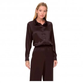 риза,с,дълъг,ръкав,дамски,блузи,дамски,ризи,only,victoria,satin,long,sleeve,shirt,brown,(delicioso)