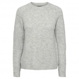 блуза,дамски,пуловери,дамски,плетени,дрехи,pieces,juliana,sweater,light,grey,melange,(grey)