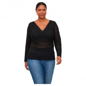 тениска,дамски,тениски,vila,evoked,chikka,long,sleeve,v,neck,t,shirt,black