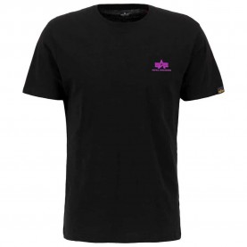 тениска,мъжки,тениски,alpha,industries,basic,small,logo,short,sleeve,t,shirt,black,magenta,(black)