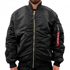Яке Alpha industries Ma-1 Os Puckered jacket - Black (Black) яке,мъжки,якета,alpha,industries,ma,1,os,puckered,jacket,black,(black)