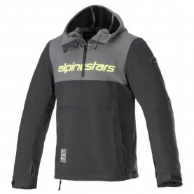 суичър,мъжки,пуловери,alpinestars,sherpa,hoodie,tar,gray,black,yellow,fluo,(black)