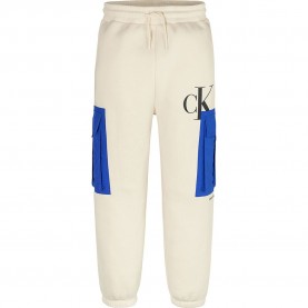 анцуг,детски,панталони,calvin,klein,jeans,mix,media,colour,block,sweat,pants,beige