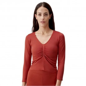 тениска,дамски,тениски,born,living,yoga,danday,seamless,long,sleeve,t,shirt,bossa,nova,(red)