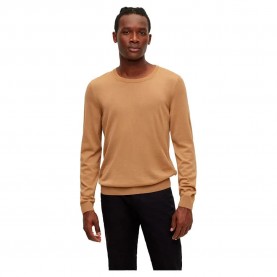 Блуза BOSS Leno 10241501 sweater - Brown (Medium Beige) блуза,мъжки,пуловери,дамски,пуловери,boss,leno,10241501,sweater,brown,(medium,beige)