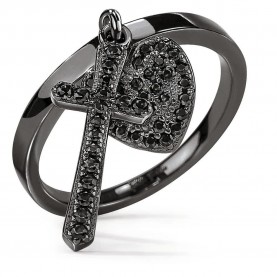 бижутерия,folli,follie,3r17s060kk,52,ring,black,(black)