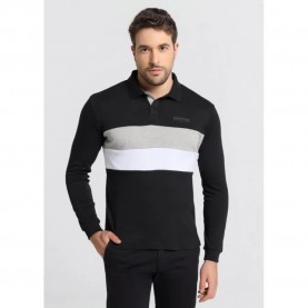 мъжки,блузи,с,яка,six,valves,heavy,interlock,logo,brands,long,sleeve,polo,black,(black)