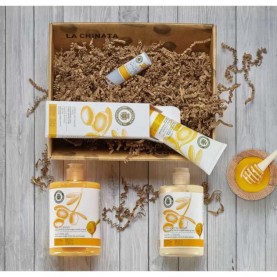 специфични,козметични,продукти,la,chinata,honey,cosmetic,basket,set,cosmetic,golden