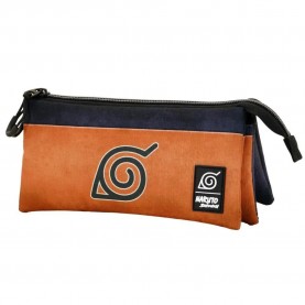 канцеларски,принадлежности,karactermania,naruto,shippuden,triple,pocket,symbol,pencil,case,orange,(multicolor)