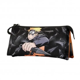канцеларски,принадлежности,karactermania,naruto,shippuden,triple,pocket,uzumaki,pencil,case,black,(multicolor)