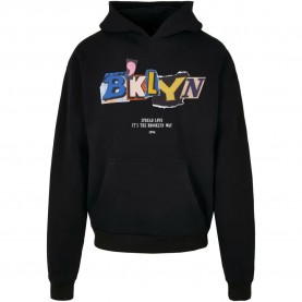Суичър Mister tee Urban Classics Brklyn hoodie - Black (Black) суичър,мъжки,пуловери,mister,tee,urban,classics,brklyn,hoodie,black,(black)