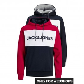 суичър,мъжки,пуловери,jack,&,jones,logo,blocking,hoodie,2,units,blue