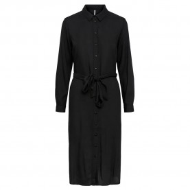 рокля,дамски,поли,и,рокли,pieces,cammie,long,sleeve,midi,dress,black