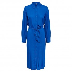рокля,дамски,поли,и,рокли,pieces,cammie,long,sleeve,midi,dress,blue,(mazarine,blue)