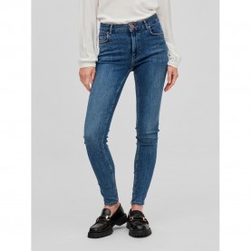 дънки,дамски,панталони,vila,sarah,wu02,rw,skinny,fit,regular,waist,jeans,blue
