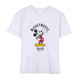 Тениска Disney Mickey short sleeve T-shirt - White (White) тениска,мъжки,тениски,дамски,тениски,disney,mickey,short,sleeve,t,shirt,white,(white)