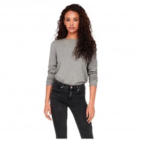 блуза,дамски,пуловери,дамски,плетени,дрехи,only,leva,sweater,brown,(medium,grey,melange)