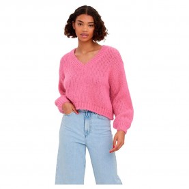 блуза,дамски,пуловери,дамски,плетени,дрехи,vero,moda,maybe,v,neck,sweater,pink,(hot,pink)