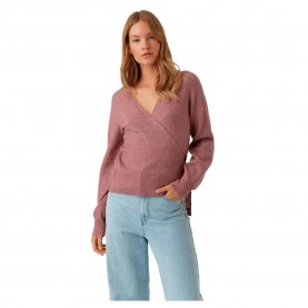 жилетка,дамски,пуловери,дамски,плетени,дрехи,vero,moda,simone,cardigan,brown,(detail,w,melange,nostalgia,rose)