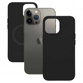 други,аксесоари,ksix,soft,magcharge,bulk,iphone,14,plus,silicone,phone,case,black,(black)