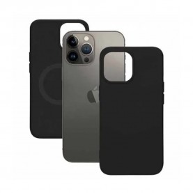 други,аксесоари,ksix,soft,magcharge,iphone,14,pro,max,silicone,phone,case,black,(black)