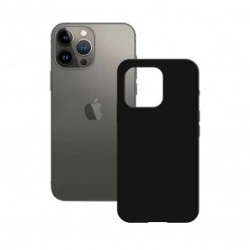 други,аксесоари,ksix,soft,silicone,bulk,iphone,14,pro,max,silicone,phone,case,black,(black)