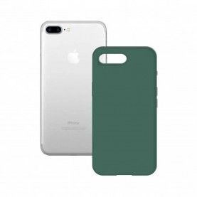други,аксесоари,ksix,soft,silicone,bulk,iphone,7,8,plus,silicone,phone,case,green,(green)