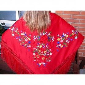 ръкавици,шапки,и,шалове,flamenco,pgrr40,handkerchief,red