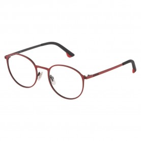 Police VK5544808U6 junior glasses - Golden (Matt Black With Shiny Red Parts) очила,police,vk5544808u6,junior,glasses,golden,(matt,black,with,shiny,red,parts)