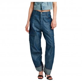 Панталони G-Star 3D Boyfriend Fit cargo pants - Blue (Raw Denim) панталони,дамски,панталони,g,star,3d,boyfriend,fit,cargo,pants,blue,(raw,denim)